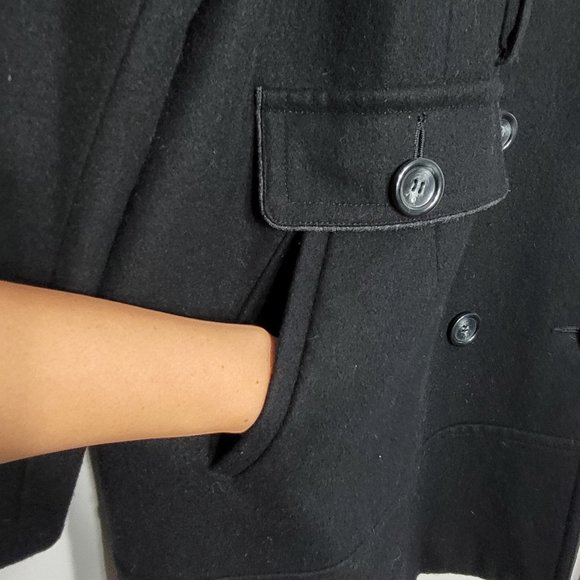 Cato Wool Blend Double Breasted Pockets Classic Peacoat Jacket Plus Size 26/28W - Picture 3 of 10